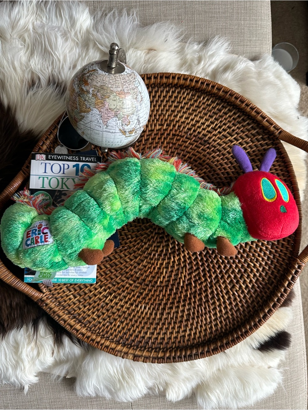 The Very Hungry Caterpillar 17” Plush Toy Green Multicolor